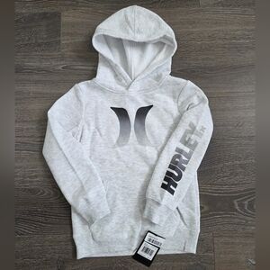 Hurley Kids Light Gray Hoodie With Logo